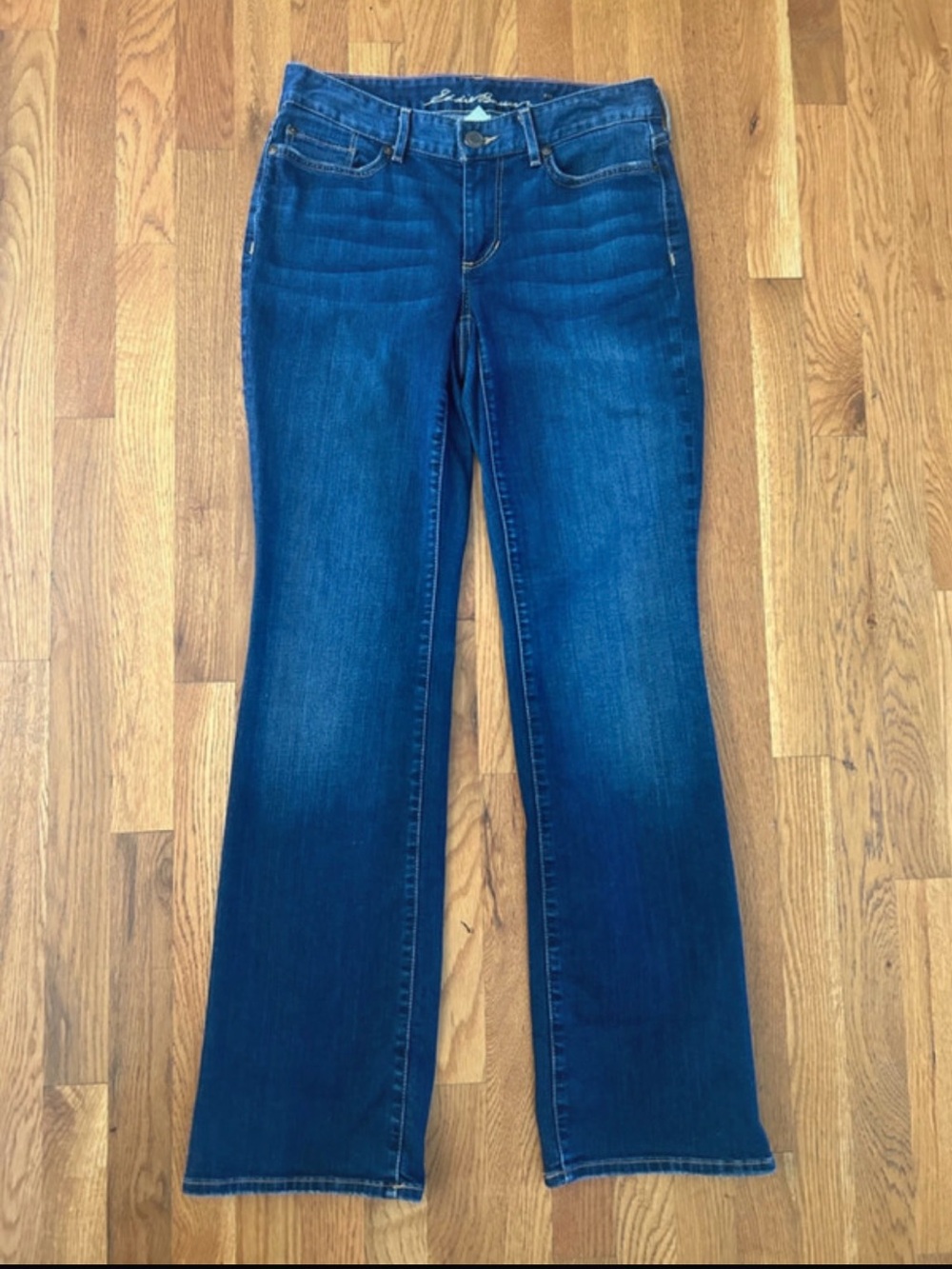 Women's Eddie Bauer Curvy Bootcut jeans in size 4